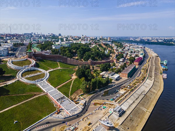 Aerial of the Chkalov Stairs