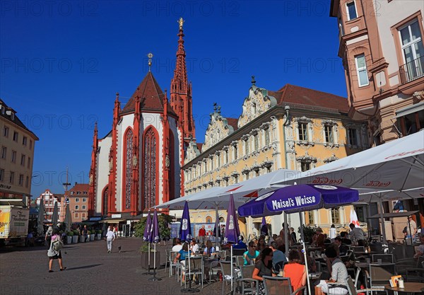 In the old town of Wuerzburg