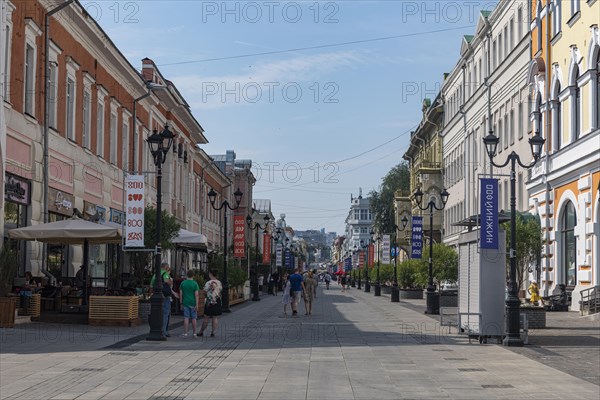 Historical houses in the pedestrian zone