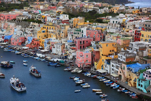 Corricella district with the port