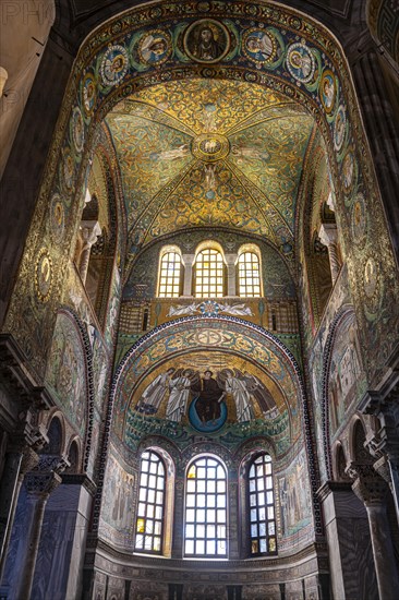 Beautiful mosaics in the Basilica di San Vitale