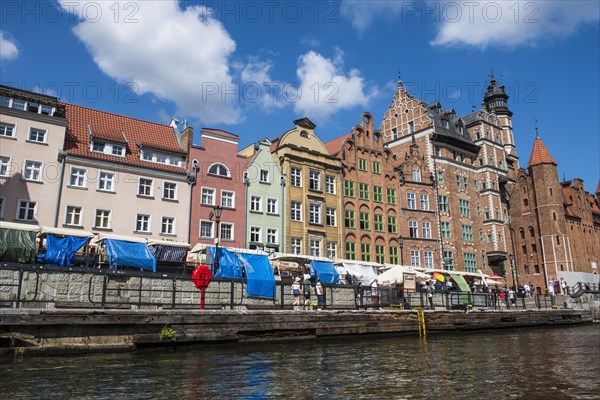 Hanseatic league houses on the Motlawa river