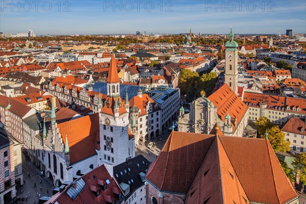 Old town view with Old Town Hall and Holy Spirit Church