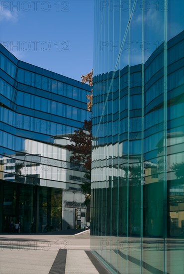 Reflecting glass facades