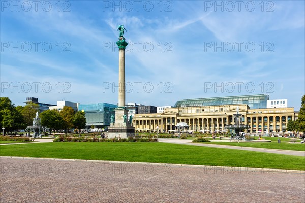 Schlossplatz travelling city in Stuttgart