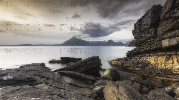 Evening atmosphere on the coast near Elgol