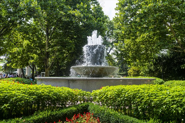 Fountain in a park