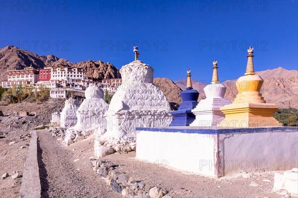 Stupas near Matho Monastery