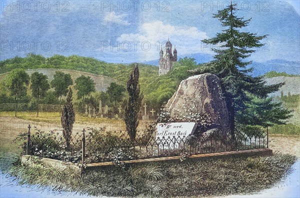 Grave of Carl Ernst buck at the cemetery in Wiesbaden