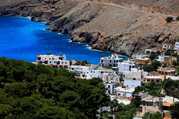 Chora Sfakion is a coastal town in the south of the island of Crete with a small harbour on the Libyan Sea