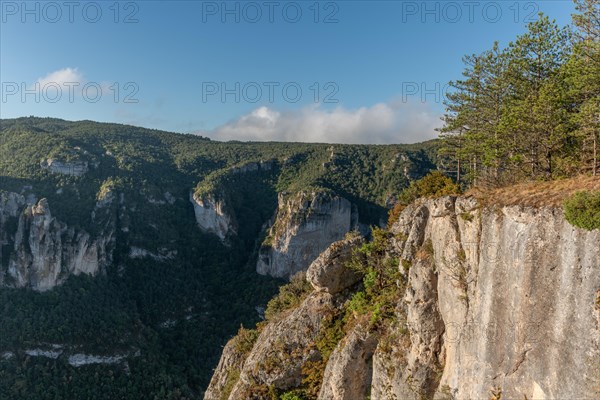 Landscape of a wild and preserved valley