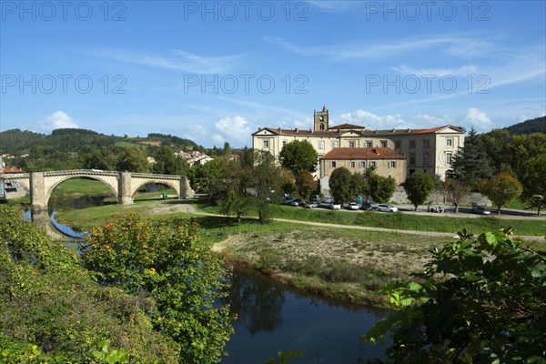 Lavoute Chilhac labelled Les Plus Beaux Villages de France. Priory Sainte-Croix