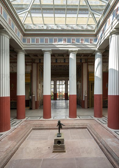 Inner courtyard of the Pompejanum in Aschaffenburg