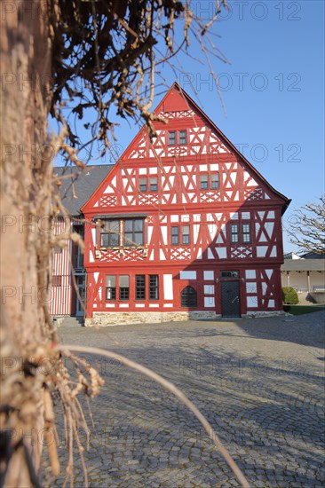 Half-timbered house in the monastery