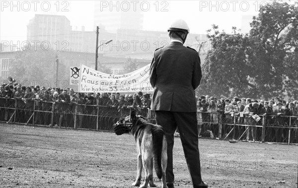 Election campaign appearances in 1969 by the radical right-wing NPD