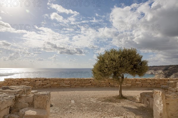 View of the Mediterranean Sea from the ancient city of Kourion