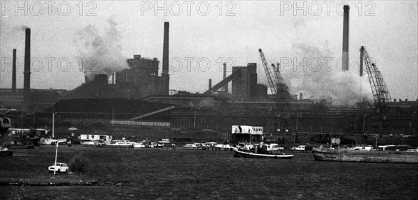 The Hoogovens steelworks in Ijmuiden