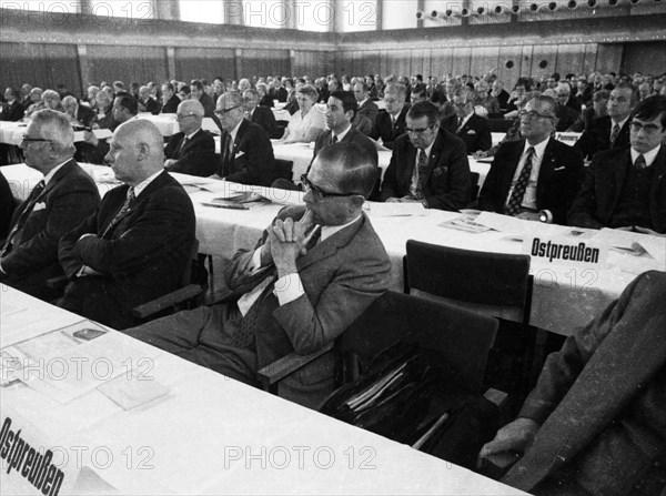 The Congress of the East German Expellees' Associations on 15. 4. 1972 in Bad Godesberg