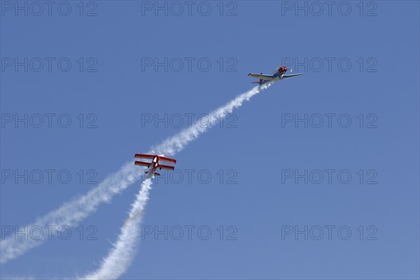 Yak and Biplane demonstration flight