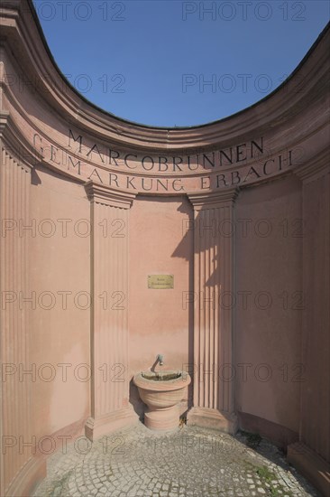 Marcobrunnen with inscription
