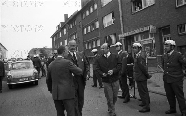 Election campaign appearances in 1969 by the radical right-wing NPD