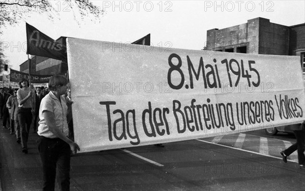 The left and the peace movement celebrated 8 May 1966 in Duesseldorf with a demonstration as Liberation Day