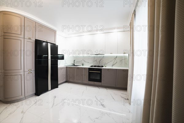 Interior modern furnished kitchen