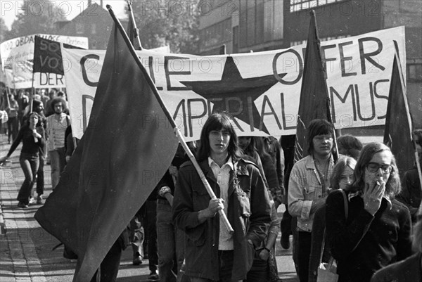 The Peace March '73 of the peace movement on 15. 9. 1973 in Dortmund had