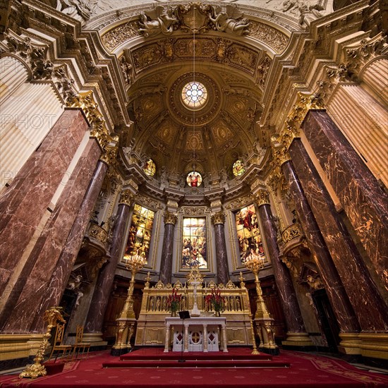 Interior view of altar