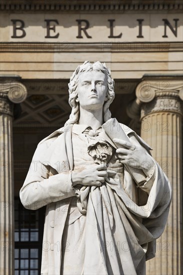 Schiller Monument by Reinhold Begas on Gendarmenmarkt in front of the concert hall