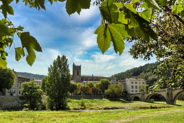 Lavoute Chilhac labelled Les Plus Beaux Villages de France. Priory Sainte-Croix