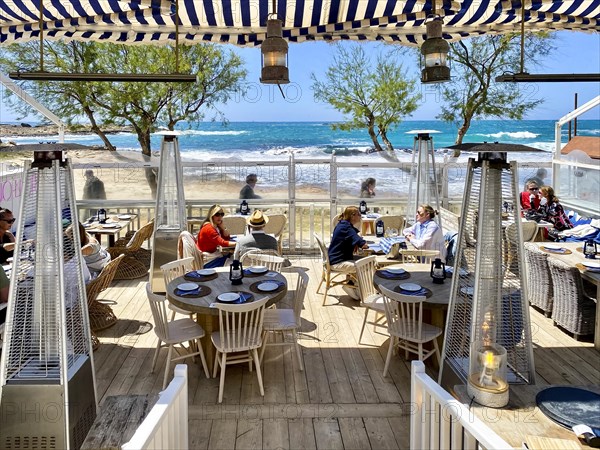 Bars and restaurants on the beach of Colonia de Sant Jordi