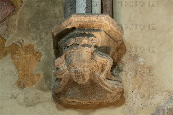 Stone sculpture in the Castle of Saint Floret