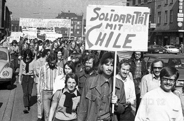 The Peace March '73 of the peace movement on 15. 9. 1973 in Dortmund had