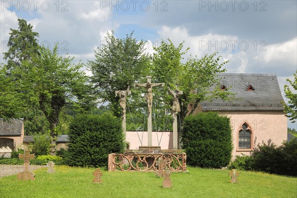 Crucifixion group at the St. Valentinus and Dionysius Church