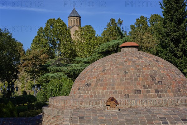 Dome of a sulphur bath