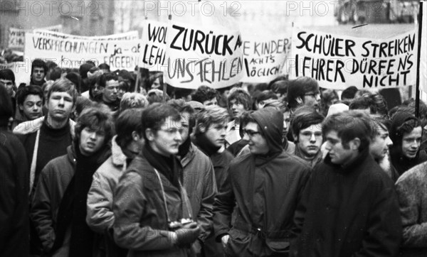 Students in the Ruhr area in the years 1965 to 1971 demonstrated in the Ruhr cities of Dortmund