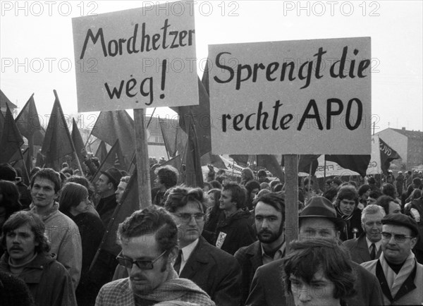 The NPD's right-wing radical action Resistance was a nationwide response to Willy Brandt's 1970 policy of understanding with the East