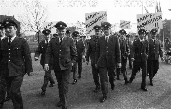 The protest of the police