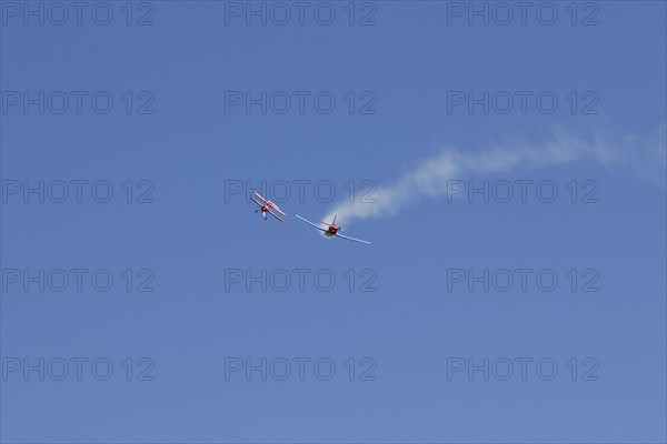 Yak and Biplane demonstration flight