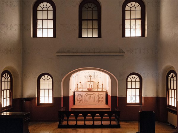 Altar in Catholic chapel