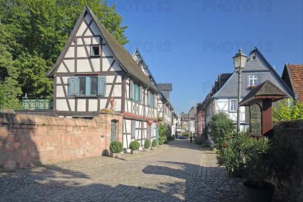 Burgstrasse with half-timbered houses