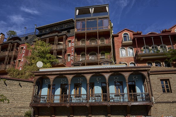 New houses on the wall of the Palace of Queen Darejan or Satschino