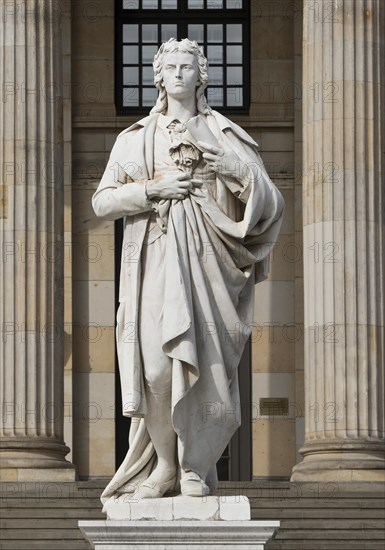 Schiller Monument by Reinhold Begas on Gendarmenmarkt in front of the concert hall