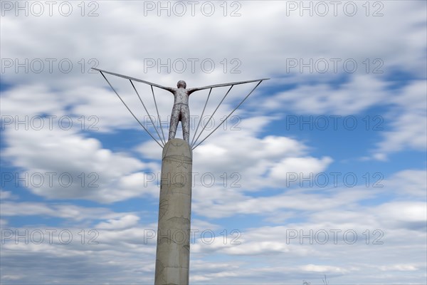 Wind harp at Otto Lilienthal's jumping-off point on the Gollenberg