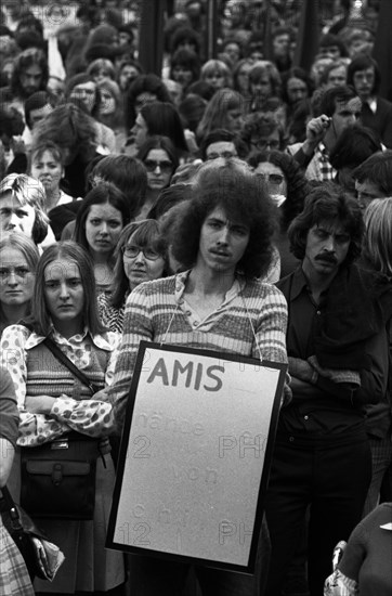 The Peace March '73 of the peace movement on 15. 9. 1973 in Dortmund had