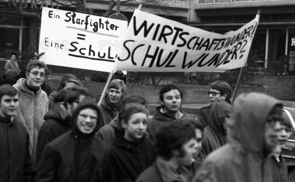 Students in the Ruhr area in the years 1965 to 1971 demonstrated in the Ruhr cities of Dortmund
