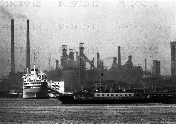 The Hoogovens steelworks in Ijmuiden