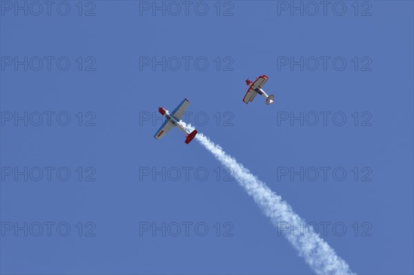 Yak and Biplane demonstration flight