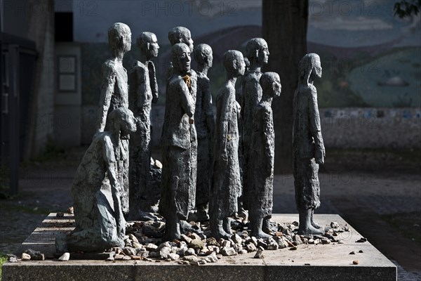 Sculpture group in front of the Jewish Cemetery Schoenhauser Allee